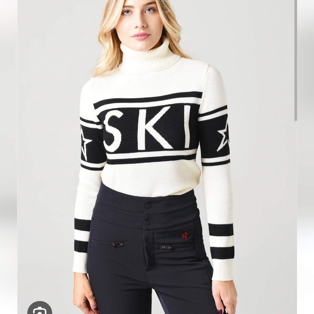 💥 Perfect Moment Schild Ski Turtleneck Sweater in Snow White